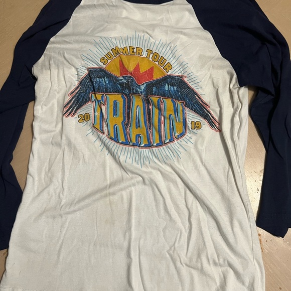 canvas Tops - Bella Canvas Navy and White Long Sleeve Tee